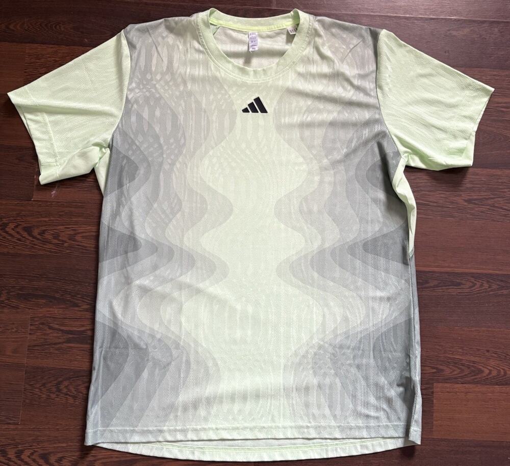 Rare FindAdidas Tennis Airchill Pro Lift Tee Men’s Sz XL IL7384 Semi Green Spark